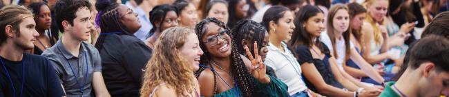 Students sitting together.